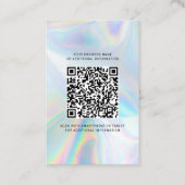 Benutzerdefiniertes Firmenlogo und QR-Code DIY Hol Visitenkarte (Vorderseite)