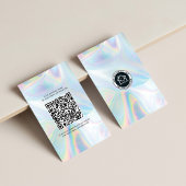 Benutzerdefiniertes Firmenlogo und QR-Code DIY Hol Visitenkarte