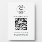 Benutzerdefiniertes Firmenlogo und QR-Code Fotoplatte (Vorderseite)