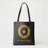 Benutzerdefiniertes Firmenlogo und Slogan WerbeBla Tasche (Vorderseite)