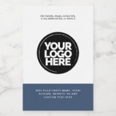 Benutzerdefiniertes Firmenlogo und Text Beruflich Lebensmitteletikett (Einzelnes Label)