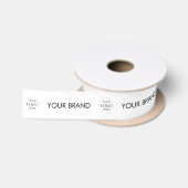 Benutzerdefiniertes Firmenlogo und Text Branded Pr Satinband (Spule)