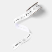 Benutzerdefiniertes Firmenlogo und Text Branded Pr Satinband (Rückseite)