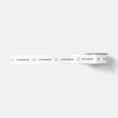 Benutzerdefiniertes Firmenlogo und Text Branded Pr Satinband (Vorderseite)