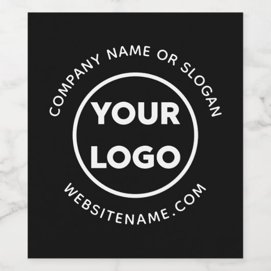 Benutzerdefiniertes Firmenlogo und Text-Corporate- Weinetikett (Einzelnes Label)