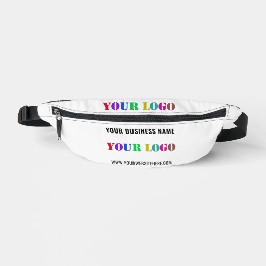 Benutzerdefiniertes Firmenlogo und Text-Fanny-Pack Bauchtasche (Vorderseite)
