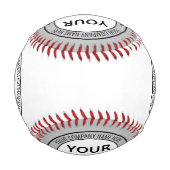 Benutzerdefiniertes Firmenlogo und Text für Baseba Baseball (Rückseite)