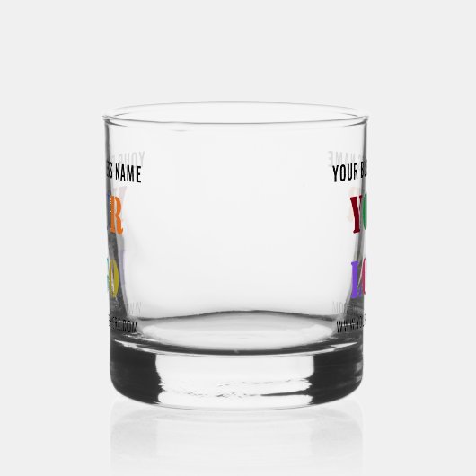 Benutzerdefiniertes Firmenlogo und Text für Ihr Un Whiskyglas (Links)