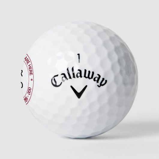 Benutzerdefiniertes Firmenlogo und Text-Golf-Balls Golfball (Logo)