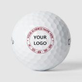 Benutzerdefiniertes Firmenlogo und Text-Golf-Balls Golfball (Vorderseite)