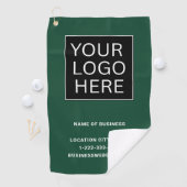 Benutzerdefiniertes Firmenlogo und Text Golfhandtuch (Insitu)
