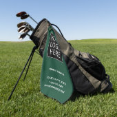 Benutzerdefiniertes Firmenlogo und Text Golfhandtuch (Gras)