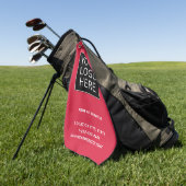 Benutzerdefiniertes Firmenlogo und Text Golfhandtuch (Gras)