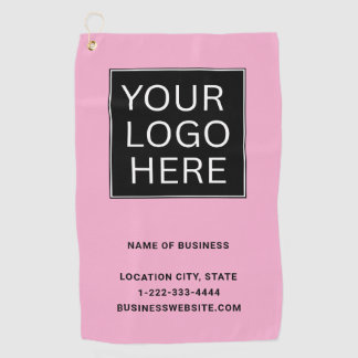 Benutzerdefiniertes Firmenlogo und Text Golfhandtuch