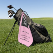 Benutzerdefiniertes Firmenlogo und Text Golfhandtuch (Gras)