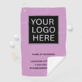 Benutzerdefiniertes Firmenlogo und Text Golfhandtuch (Insitu)