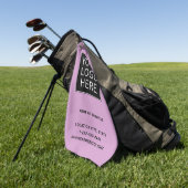 Benutzerdefiniertes Firmenlogo und Text Golfhandtuch (Gras)