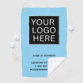 Benutzerdefiniertes Firmenlogo und Text Golfhandtuch (Insitu)