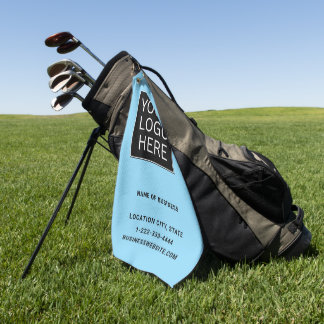 Benutzerdefiniertes Firmenlogo und Text Golfhandtuch