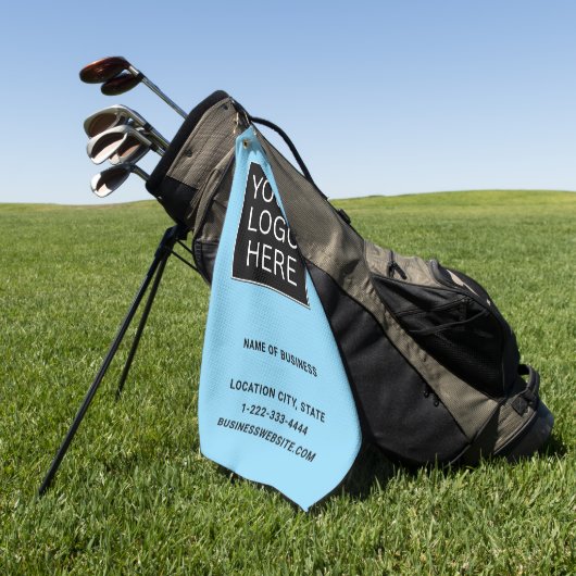 Benutzerdefiniertes Firmenlogo und Text Golfhandtuch (Gras)