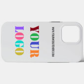 Benutzerdefiniertes Firmenlogo und Text-iPhone-Geh Case-Mate iPhone Hülle (Rückseite (Horizontal))