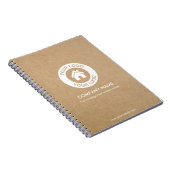 Benutzerdefiniertes Firmenlogo und Text-Kraft-Stil Notizblock (Rechte Seite)