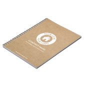 Benutzerdefiniertes Firmenlogo und Text-Kraft-Stil Notizblock (Linke Seite)