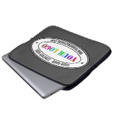 Benutzerdefiniertes Firmenlogo und Text-Laptop-Sie Laptopschutzhülle (Vorne Knopf)
