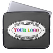 Benutzerdefiniertes Firmenlogo und Text-Laptop-Sie Laptopschutzhülle (Vorderseite)