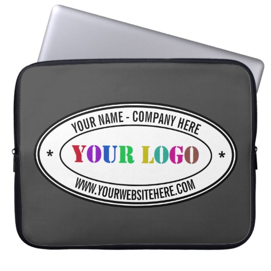 Benutzerdefiniertes Firmenlogo und Text-Laptop-Sie Laptopschutzhülle (Vorderseite)