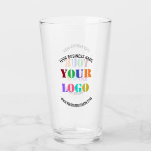 Benutzerdefiniertes Firmenlogo und Text mit Glasbr Glas