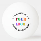 Benutzerdefiniertes Firmenlogo und Text-Pong-Ball Tischtennisball (Rückseite)