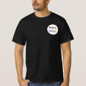 Benutzerdefiniertes Firmenlogo und Text-T - Shirt (Vorderseite)