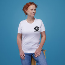 Benutzerdefiniertes Firmenlogo und Text-T - Shirt