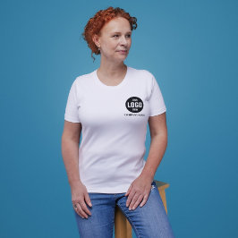 Benutzerdefiniertes Firmenlogo und Text-T - Shirt