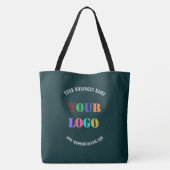 Benutzerdefiniertes Firmenlogo und Text-Totbeutel Tasche (Rückseite)