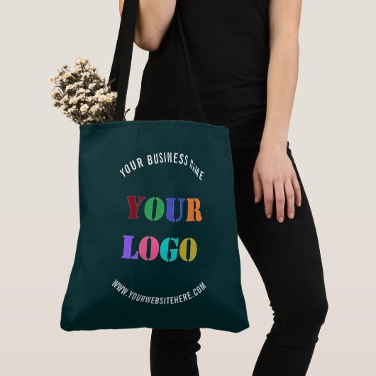 Benutzerdefiniertes Firmenlogo und Text-Totbeutel Tasche (Von Nahem)