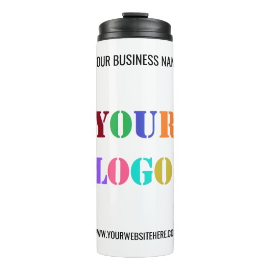 Benutzerdefiniertes Firmenlogo und Text-Wärmer Thermosbecher (Vorderseite)