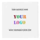 Benutzerdefiniertes Firmenlogo und Text-Werbewürfe Würfel (Vorderseite)