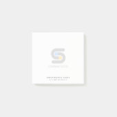 Benutzerdefiniertes Firmenlogo und Textnachrichten Post-it Klebezettel (Vorderseite)