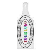 Benutzerdefiniertes Firmenlogo und Textzuschnitt Schneidebrett (Vorderseite)