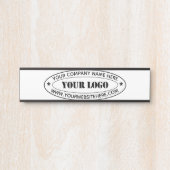 Benutzerdefiniertes Firmenlogo und Türsignatur des Türschild (Vorderseite )