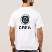 Benutzerdefiniertes Firmenlogo und Website-Adresse T-Shirt (Rückseite)