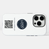 Benutzerdefiniertes Firmenlogo und Website-QR-Code Case-Mate iPhone Hülle (Rückseite (Horizontal))