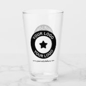 Benutzerdefiniertes Firmenlogo und Website-Werbung Glas (Vorderseite)