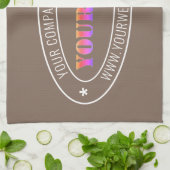 Benutzerdefiniertes Firmenlogo Unternehmen Küchent Geschirrtuch (Gefaltet)