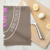 Benutzerdefiniertes Firmenlogo Unternehmen Küchent Geschirrtuch (Viertel Falte)