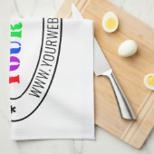 Benutzerdefiniertes Firmenlogo Unternehmen Küchent Geschirrtuch (Viertel Falte)