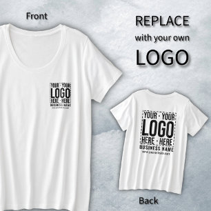 Benutzerdefiniertes Firmenlogo Unternehmen Modern  Große Größe T-Shirt