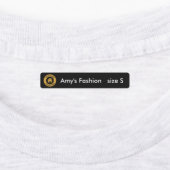 Benutzerdefiniertes Firmenlogo - Vier Textoptionen Etiketten (Befestigt)